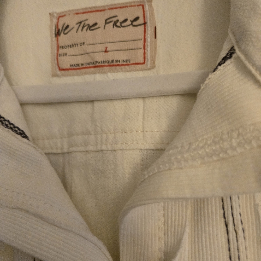 We The Free Off-White Button-Down Shirt - Picture 2 of 5